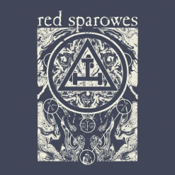 Red Sparowes Circles Indigo Tri-Blend T-Shirt New Merch