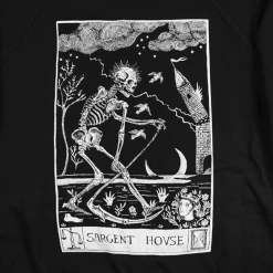 Sargent House New Merch SH Reaper Black Crew Neck Pullover Sweatshirt