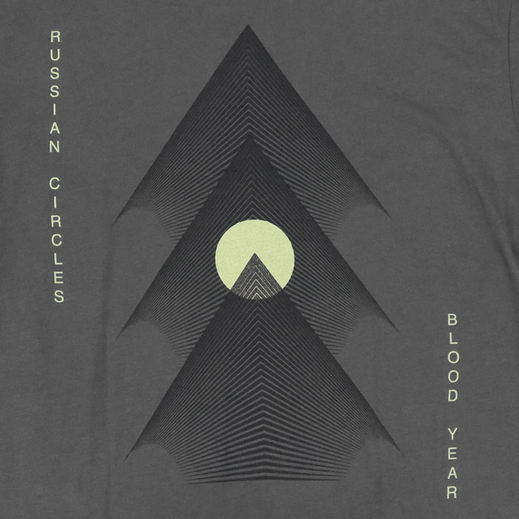 Russian Circles New Merch Blood Year Cover Charcoal T-Shirt