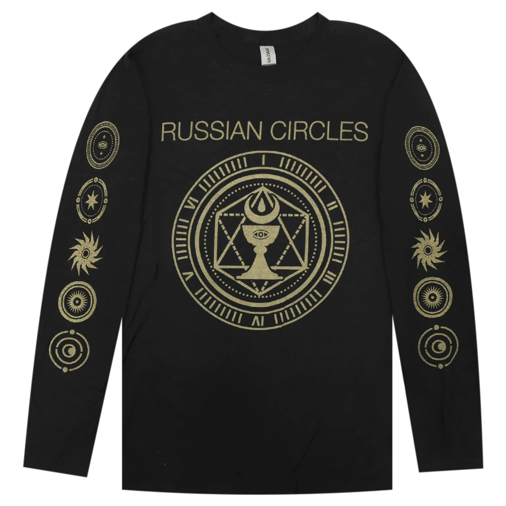Russian Circles Grail Black Long Sleeve T-Shirt New Merch