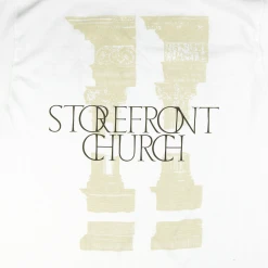 Storefront Church Pillars White T-Shirt