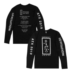Sargent House SH Levitation 2019 Black Long Sleeve T-Shirt New Merch
