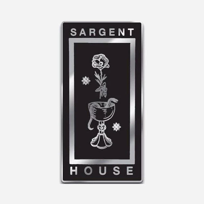 Sargent House Wine, Snakes & Roses Black & Silver Enamel Pin