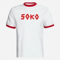 SOKO Logo Red Ringer T-Shirt