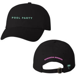 Samantha Ronson Pool Party Black Dad Hat New Merch