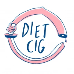 Diet Cig Sword Arm White/Royal Ringer T-Shirt New Merch