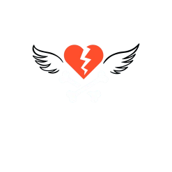 Savage Lovecast Broken Heart Stonewash Denim T-Shirt