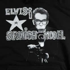 Elvis Costello Spanish Model Black Hoodie