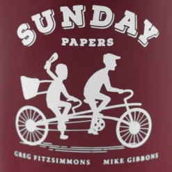 Sunday Papers Maroon Coffee Mug New Merch
