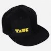 TAUK Headroom Logo Black And Yellow Decky Snapback Hat