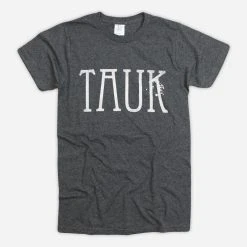 TAUK New Merch Logo Heather Grey Poly-Cotton T-Shirt
