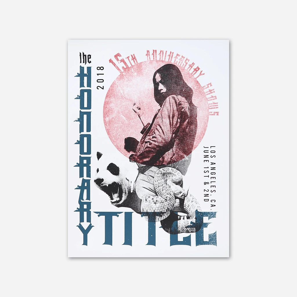 The Honorary Title 15th Anniversary Limited Edition Show Posters