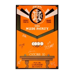 The Nude Party New Merch Signed Music Hall Of Williamsburg Show Poster