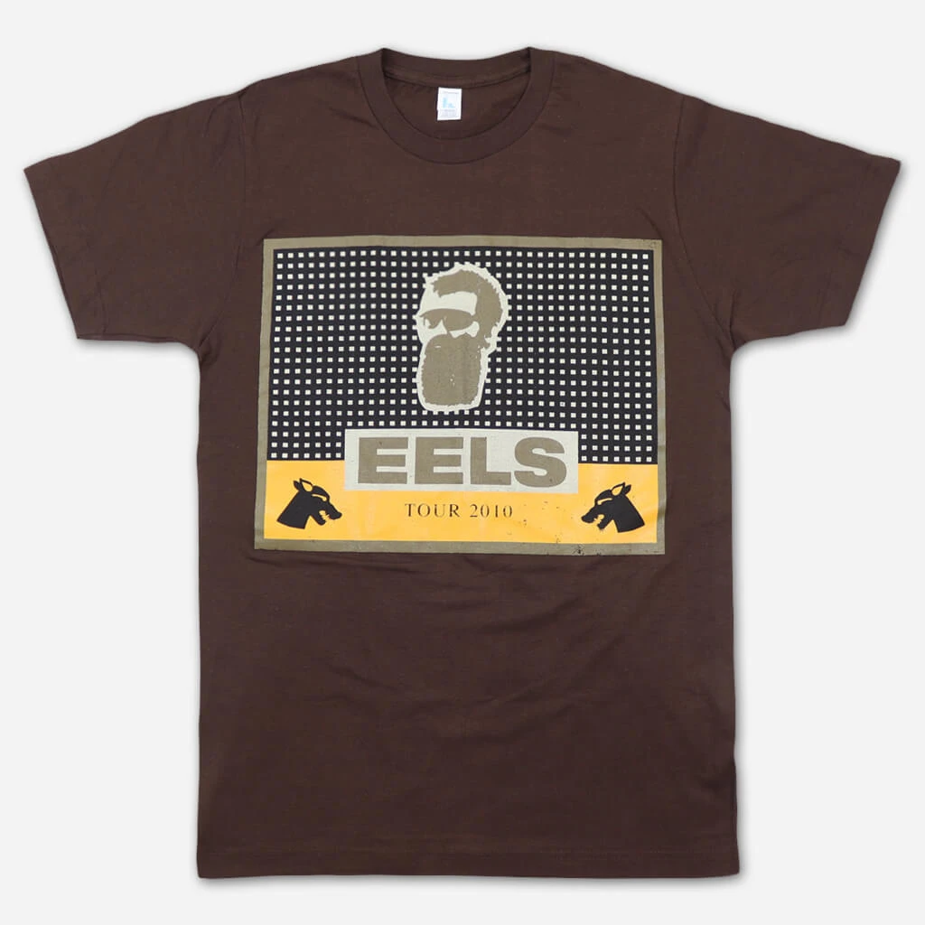 Eels New Merch Cigar Band 2010 Tour Brown T-Shirt