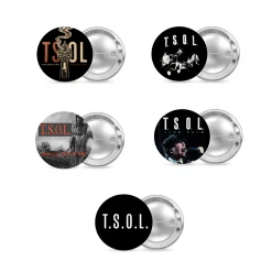 T.S.O.L. Buttons (5-Pack) New Merch