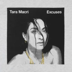 Tara Macri Excuses Heather White T-Shirt New Merch