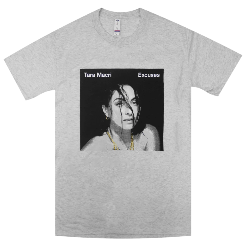 Tara Macri Excuses Heather White T-Shirt New Merch