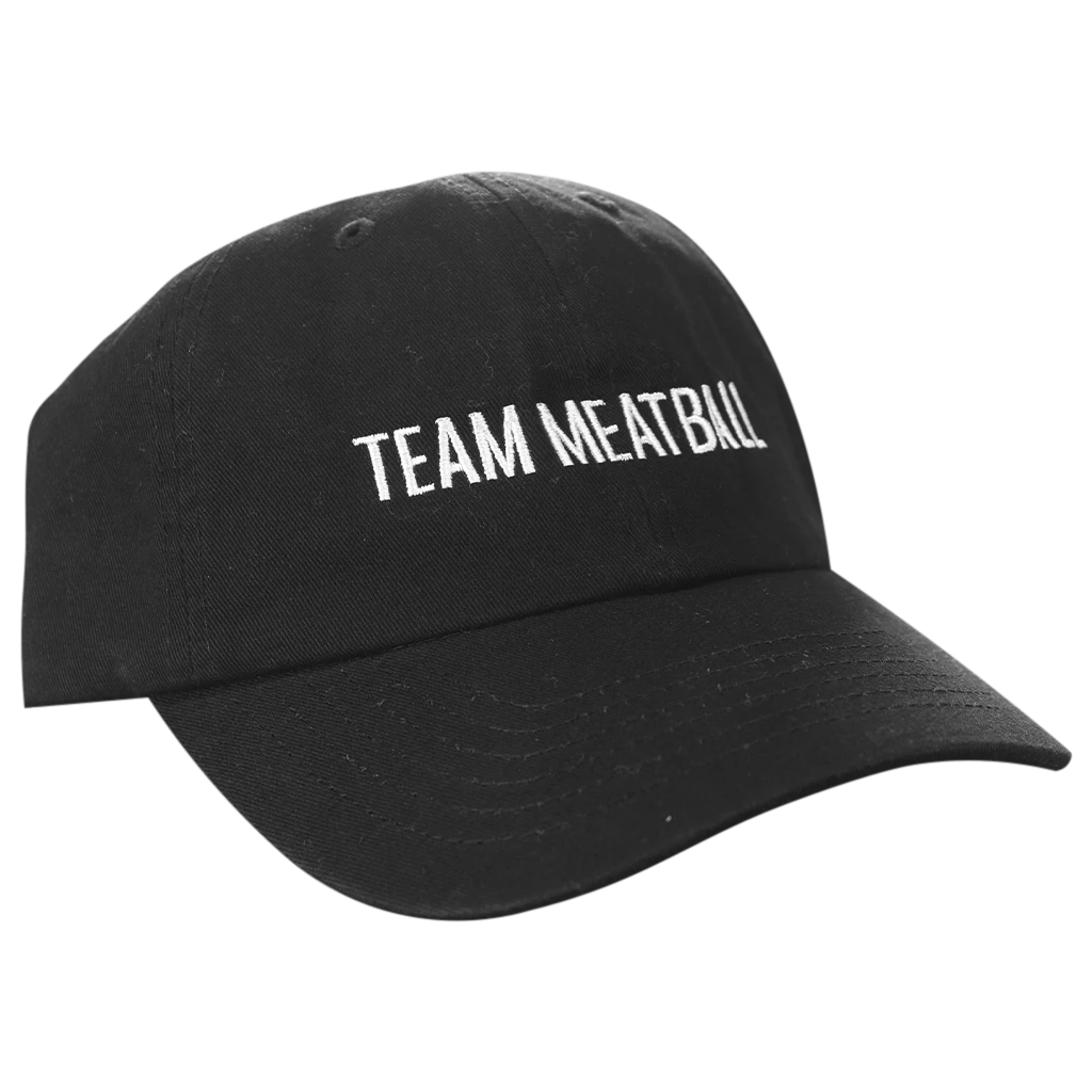 Meatball Merch Team Meatball Black Dad Hat