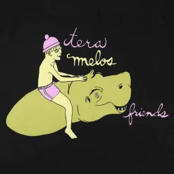 Tera Melos New Merch Friends Black T-Shirt