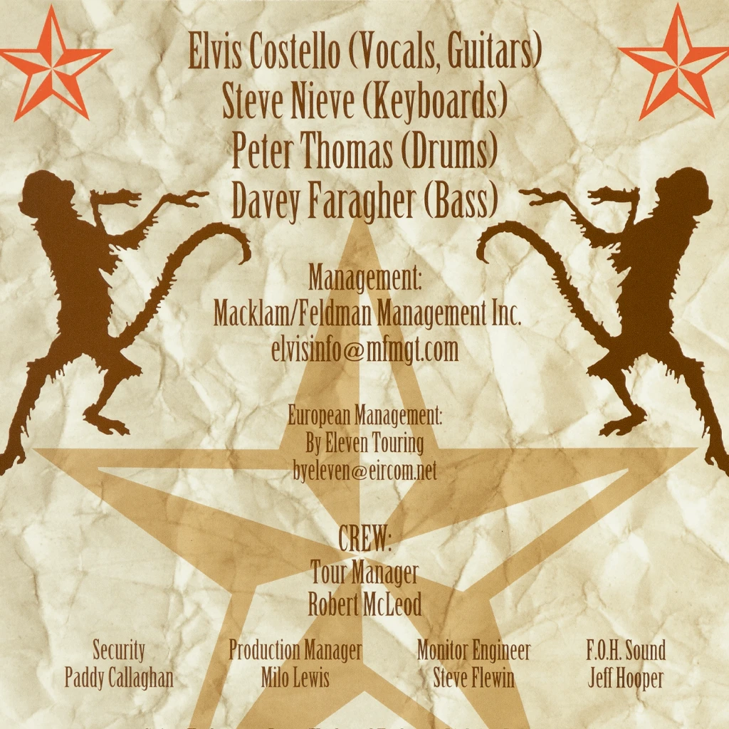 Elvis Costello New Merch The Monkey Speaks His Mind Book