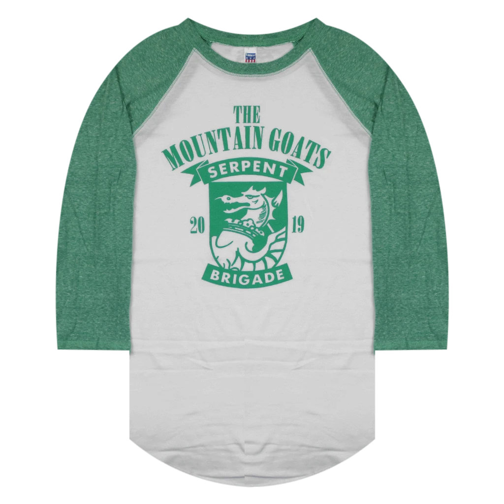 The Mountain Goats Serpent Brigade Baseball T-Shirt New Merch