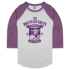 The Mountain Goats Serpent Brigade Baseball T-Shirt New Merch