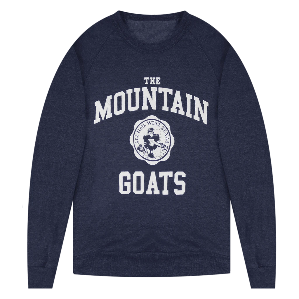 The Mountain Goats New Merch West Texas Eco Navy Sweatshirt