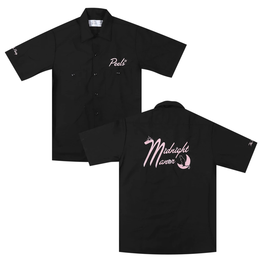 The Nude Party Peels Black Button Down Shirt New Merch