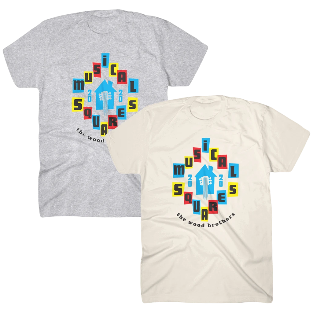 The Wood Brothers Musical Squares T-Shirt