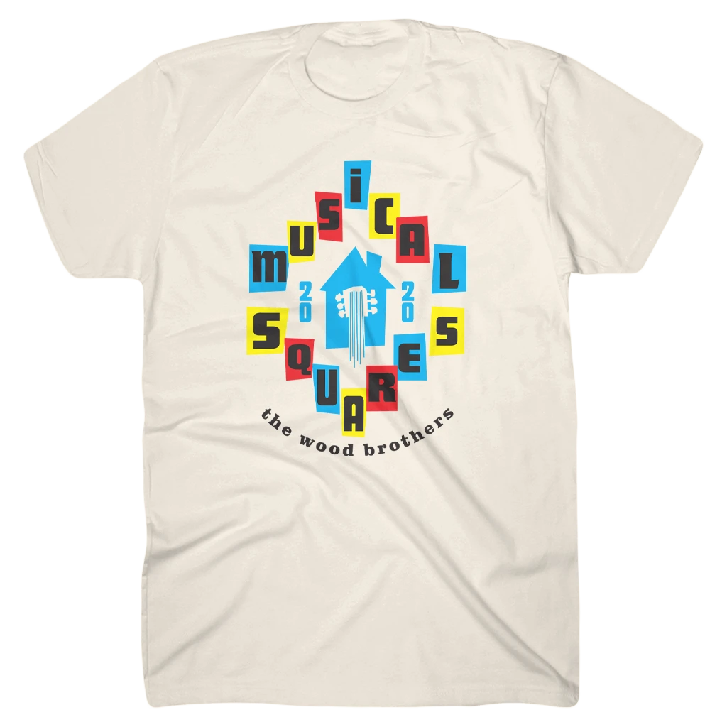 The Wood Brothers Musical Squares T-Shirt