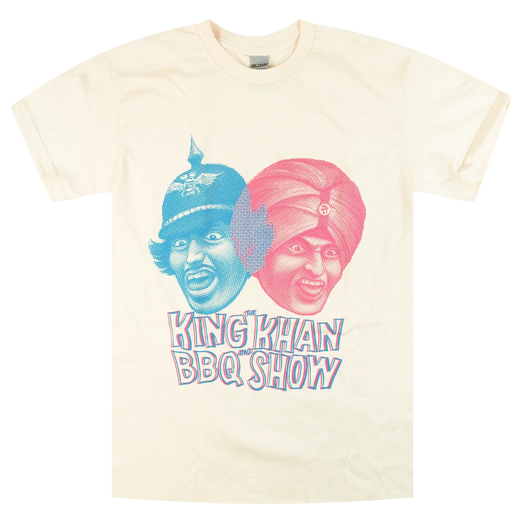 The King Khan & BBQ Show Two Heads Cream T-Shirt New Merch
