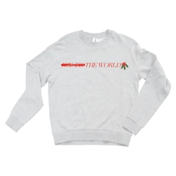 Angel Olsen UNFUCKTHEWORLD Holiday Heather Grey Sweatshirt New Merch