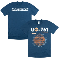 The Urge Overkill Store Rock & Roll Submarine Navy T-Shirt New Merch