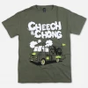 Cheech And Chong (Smokin) Weed Van Green T-Shirt