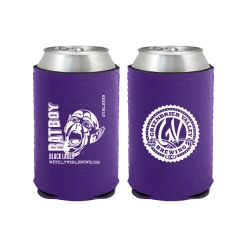 Weekly World News Bat Boy Black Lager Koozie