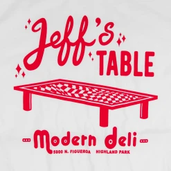 Jeff's Table Modern Deli White T-Shirt New Merch