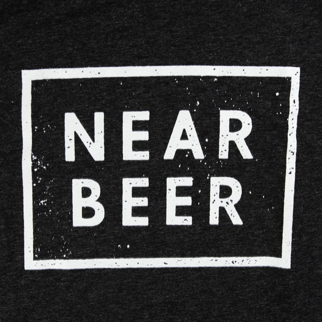NEAR BEER Wordmark Logo Tri-Blend Black T-Shirt