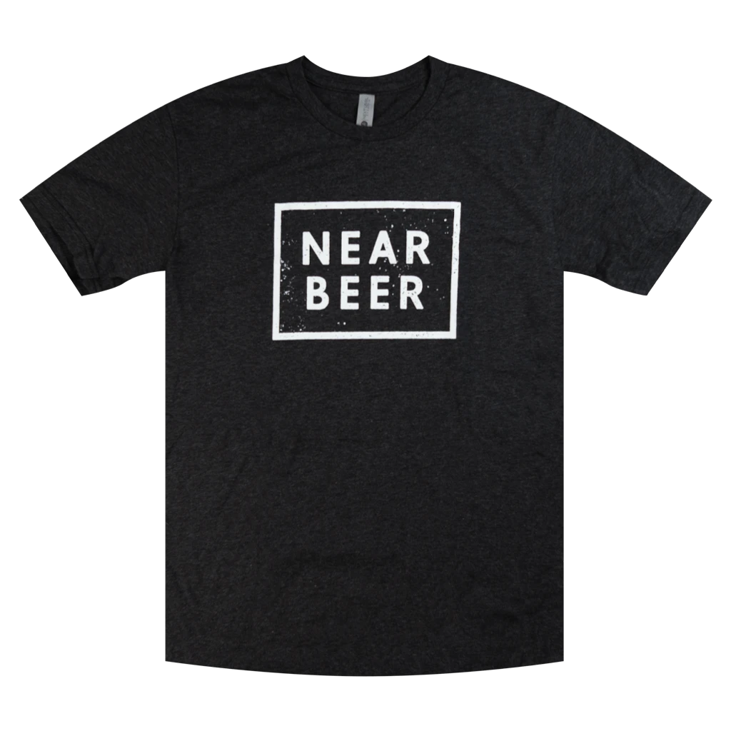 NEAR BEER Wordmark Logo Tri-Blend Black T-Shirt