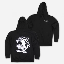 Flipper New Merch X Fish Black Zip Hoodie