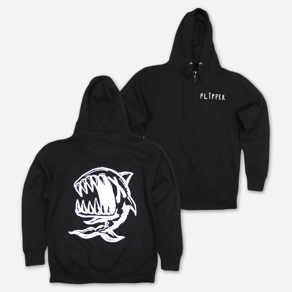 Flipper New Merch X Fish Black Zip Hoodie