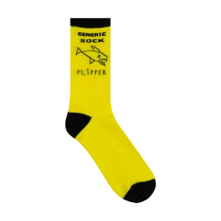 Flipper New Merch Fish - Yellow & Black Socks
