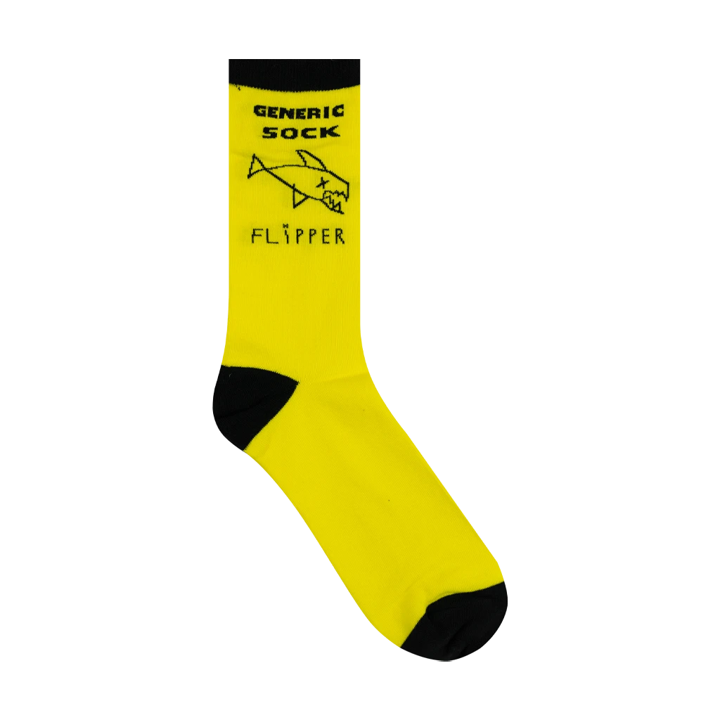 Flipper New Merch Fish - Yellow & Black Socks