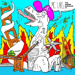 MC Lars The Zombie Dinosaur LP Blue 12