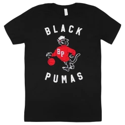 Black Pumas Hoops Puma Black T-Shirt New Merch
