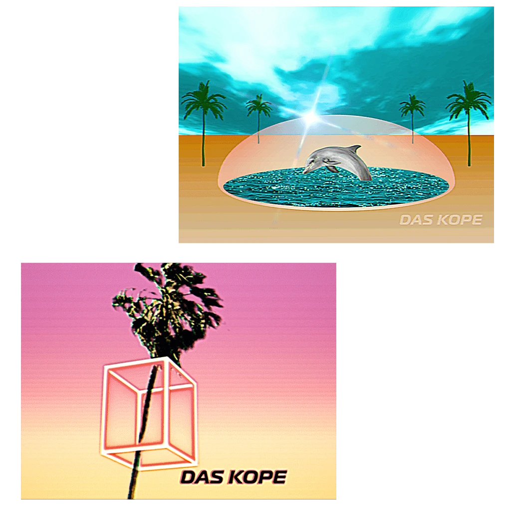 Das Kope Cube Palm & Desert Dome Sticker Pack