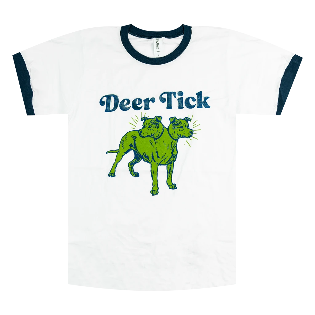 Deer Tick Two Headed Dog Ringer T-Shirt