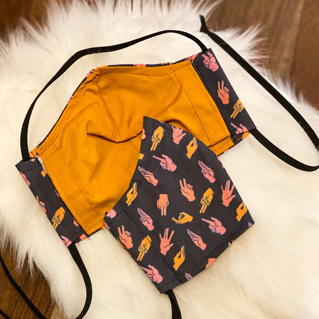 Autostraddle Hands Mask