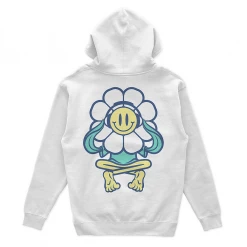 Disco Lines Flower Face Hoodie New Merch