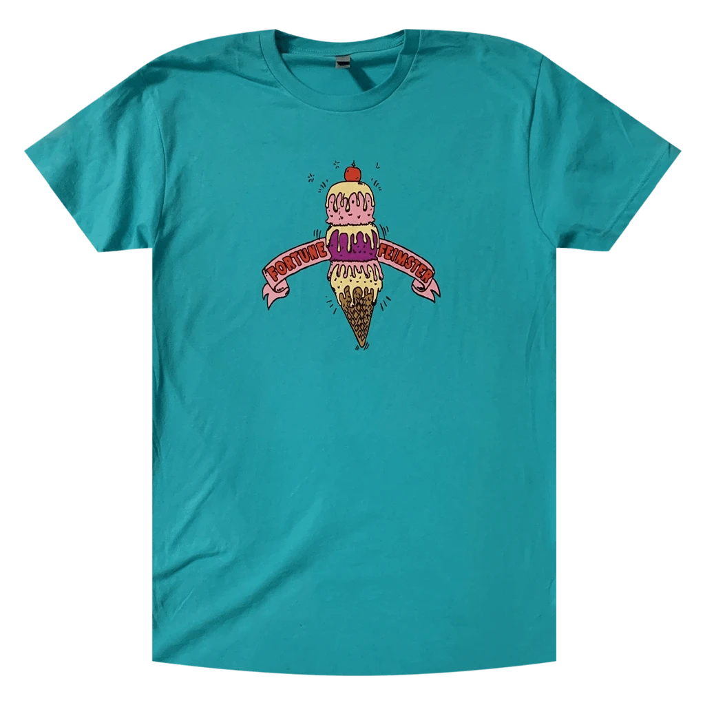 Fortune Feimster Ice Cream Cone - Teal T-Shirt New Merch