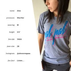 Autostraddle Gal Pal Grey Tee New Merch